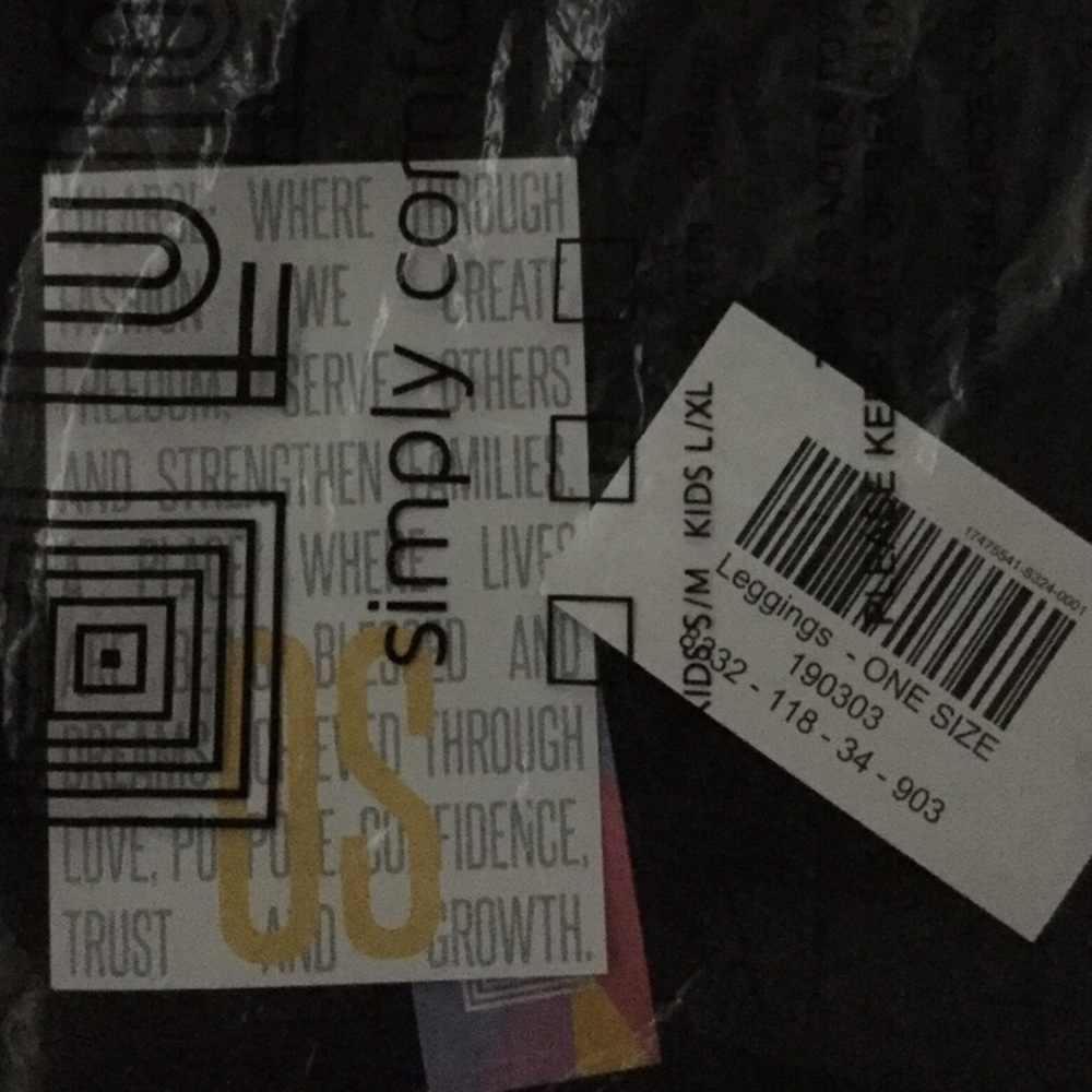 New! OS “One size”solid Black leggings. LuLaRoe - Picture 3 of 3